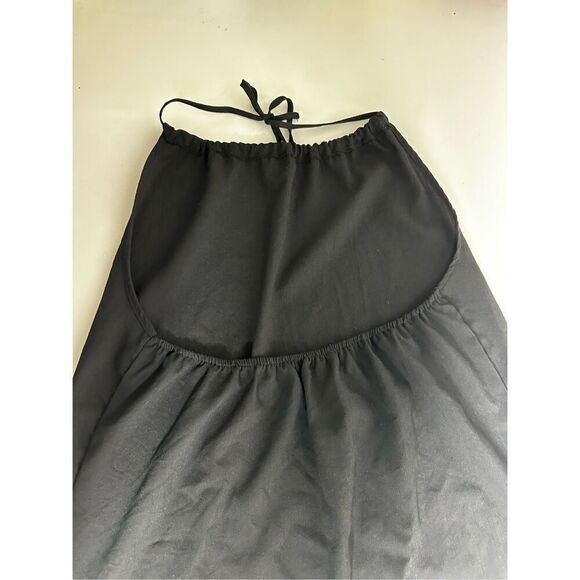 Shein Women’s Black Open Back Beachy Maxi Dress Size 8/10 Lagenlook - Picture 10 of 12